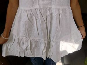 White Sleeveless one piece