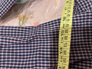 Plaid Button-Up Top with Ruffled Sleeves