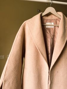 Elegant Blush Pink Trench Coat