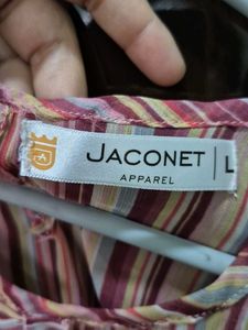 Striped Ruffle Blouse