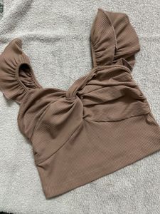 Twisted Front Crop Top