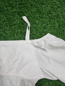 Chic Off-Shoulder White Top