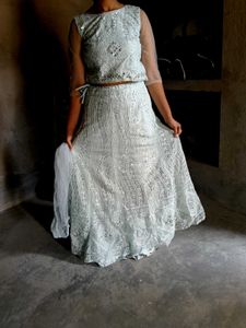 Designer Sequin Lehenga Choli Set