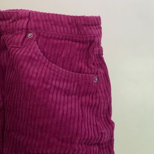 BDG Purple Corduroy Mini Skirt