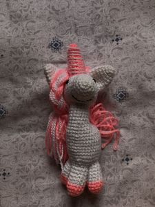 Handmade Crochet Unicorn Toy