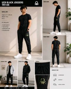 UCB Black Joggers