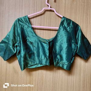 Green Saree silk Blouse