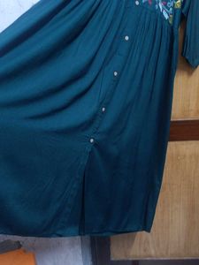 Embroidered Kurta with flared palazzo