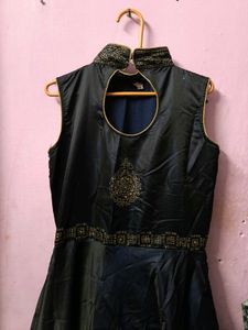 Elegant Black Embellished Gown