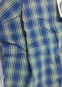 KIVON Blue Checked Casual Shirt