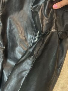 Black Faux Leather Moto Jacket