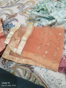 Embellished Peach lehnga