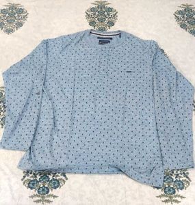 Stylish Men's Blue Printed T-Shirt