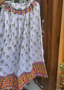 Boho Peacock Navratri Traditional Lehanga Skirt