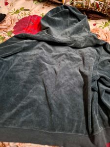 Velour Zip-Up Hoodie