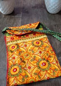 Embroidered Sling Bag