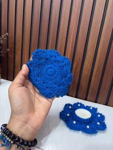 Handmade Crochet Tealight Holders (Set of 2)
