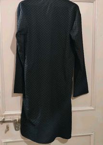 Black Textured Kurta