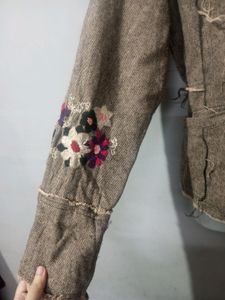 Beautiful Jacket Woolen With Embroidery