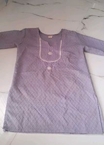 Elegant Lavender Quilted Kurta