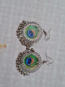 Peacock Feather Earrings