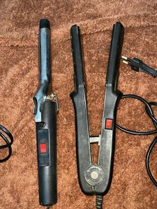 Hair Curling Wand & Straightener Set