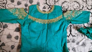 Teal Embellished Gown