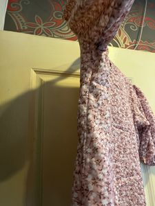 Floral Peach Colour Top
