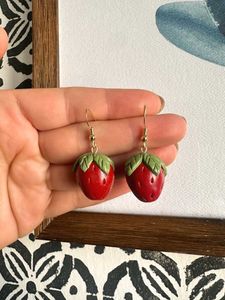 Cottagecore Strawberry Earrings