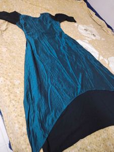 Stylish Black &amp; Teal Kurta