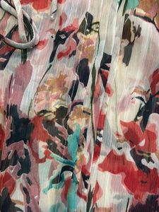 Floral Print Sheer Blouse