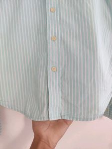 Hollister Striped Button-Up Shirt