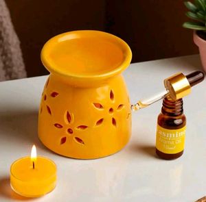 Aura Decor Ceramic Aroma Diffuser with Jasmine Oil