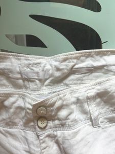 Elegant White Linen Pants