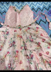 Stunning Pink Floral Lehenga Choli