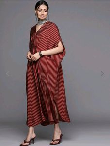 Striped Caftan Dress
