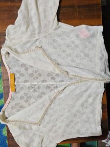 Elegant White Sheer Jacket