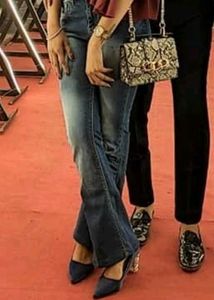 Blue boot cut jeans