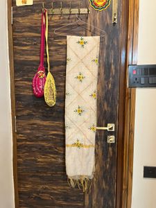 Embroidered Dupatta with Floral Design