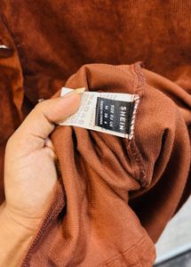 Shein Corduroy Shirt Dress