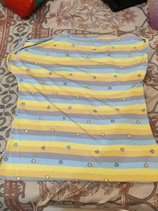 Benetton Striped Heart T-Shirt