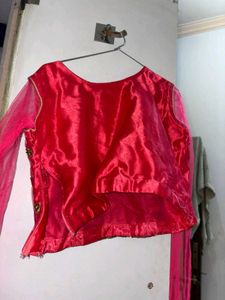 pink lehnga choli set