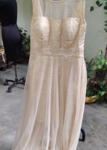 Trendy Divva Net &amp; Silk Party Gown