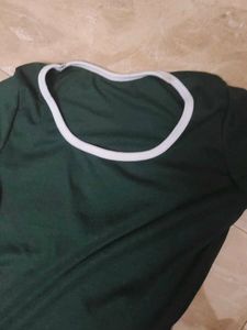 Green Long Sleeve Top