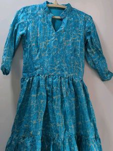 New Chic Teal Tiered Maxi Dress