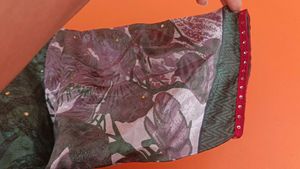 Elegant Green Floral Print Kurta xxl