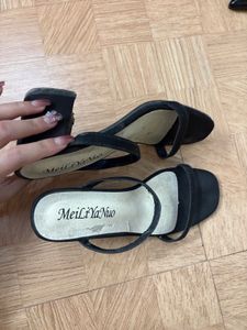 Black Heeled Sandals