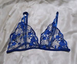 Blue Lace Lingerie Set