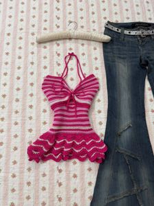 Handmade Crochet Halter Top
