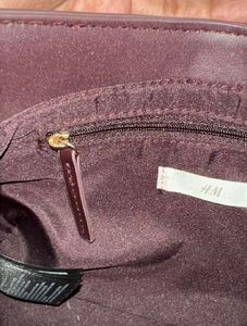 H&amp;M wine-maroon shoulder bag